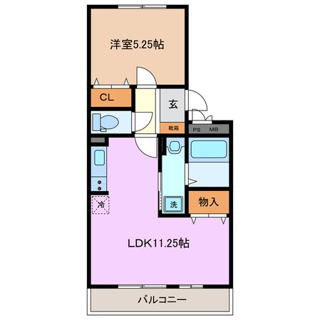 カーサコモダ天カ須賀の物件間取画像